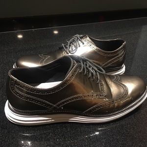 Metallic Cole Haan Original Grand wingtip